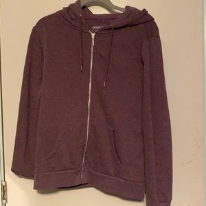 Purple zip-up hoodie from Primark